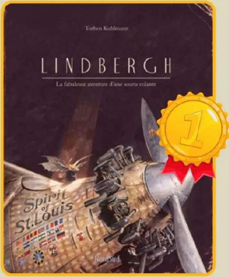 Couverture de l'album « Lindbergh » — sélection Prix Nénuphar 2ᵉ édition (2015-2016) (album lauréat)