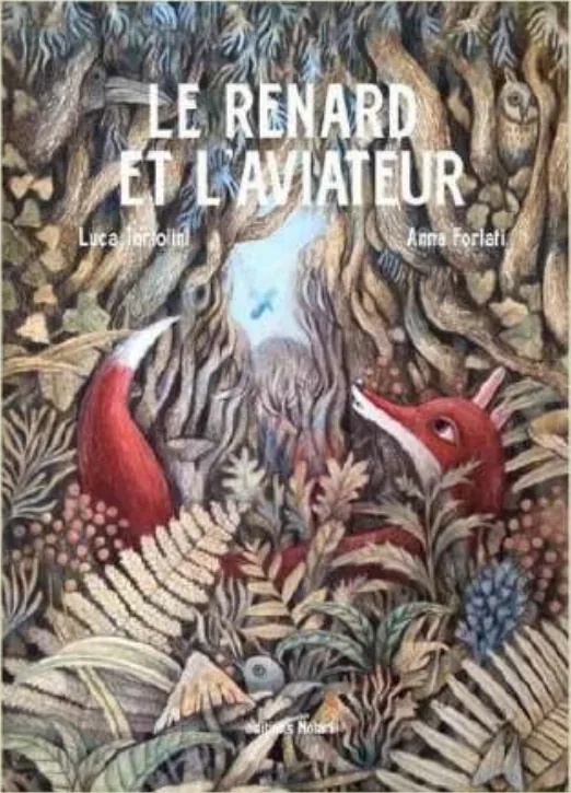 Couverture de l'album « Le Renard et l'Aviateur » — sélection Prix Nénuphar 4ᵉ édition (2017-2018)