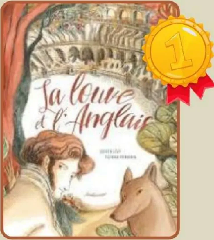 Couverture de l'album « La Louve et l'Anglais » — sélection Prix Nénuphar 5ᵉ édition (2018-2019) (album lauréat)