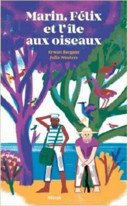 Couverture de l'album « Marin, Félix et l'île aux oiseaux » — sélection Prix Nénuphar 9ᵉ édition (2022-2023)